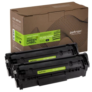 Картридж сумісний HP 12A (Q2612A)/Canon 703 подвійна упаковка Green Label Patron (PN-12A/703DGL) Картридж сумісний HP 12A (Q2612A)/Canon 703 подвійна упаковка Green Label Patron (PN-12A/703DGL)