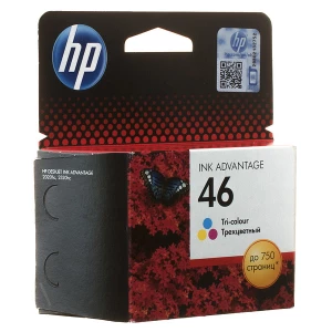 Картридж №46 Ultra Ink Advantage кольоровий HP (CZ638AE) Картридж №46 Ultra Ink Advantage кольоровий HP (CZ638AE)