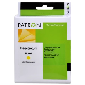 Картридж сумісний Canon PGI-2400Y XL (9276B001) 1520 арк, жовтий Patron (PN-2400XL-Y) Картридж сумісний Canon PGI-2400Y XL (9276B001) 1520 арк, жовтий Patron (PN-2400XL-Y)
