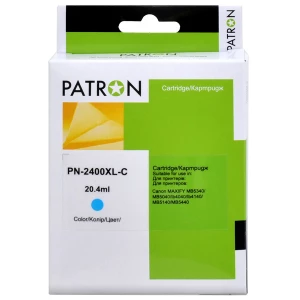 Картридж сумісний Canon PGI-2400C XL (9274B001) 1800 арк, блакитний Patron (PN-2400XL-C) Картридж сумісний Canon PGI-2400C XL (9274B001) 1800 арк, блакитний Patron (PN-2400XL-C)