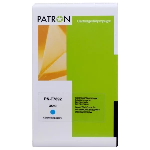 Картридж сумісний Epson T7892 XXL (C13T789240) 4K арк, блакитний Patron (PN-T7892) Картридж сумісний Epson T7892 XXL (C13T789240) 4K арк, блакитний Patron (PN-T7892)