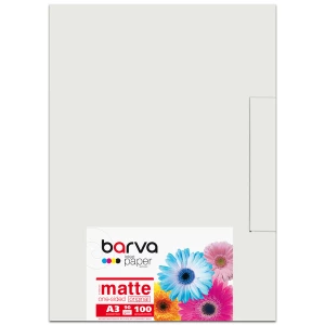 Фотопапір матовий 90 г/м2, A3, 100 арк Original Barva (IP-A090-004) Фотопапір матовий 90 г/м2, A3, 100 арк Original Barva (IP-A090-004)