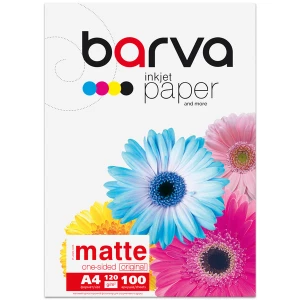 Фотопапір матовий 120 г/м2, А4, 100 арк Original Barva (IP-A120-005) Фотопапір матовий 120 г/м2, А4, 100 арк Original Barva (IP-A120-005)