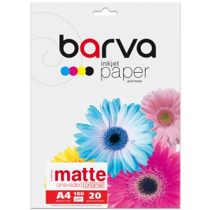 Фотопапір матовий 180 г/м2, А4, 20 арк Original Barva (IP-A180-203) Фотопапір матовий 180 г/м2, А4, 20 арк Original Barva (IP-A180-203)