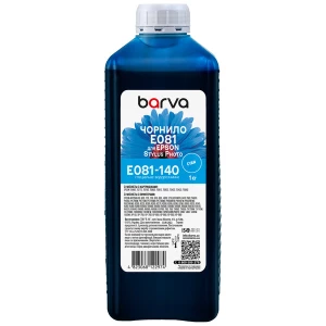 Чорнило для Epson T0482/T0802/T0812 спеціальне 1 кг, водорозчинне, блакитне Barva (E081-140) Чорнило для Epson T0482/T0802/T0812 спеціальне 1 кг, водорозчинне, блакитне Barva (E081-140)