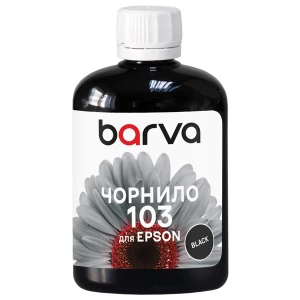 Чорнило для Epson 103 BK спеціальне 100 мл, водорозчинне, чорне Barva (E103-690) Чорнило для Epson 103 BK спеціальне 100 мл, водорозчинне, чорне Barva (E103-690)