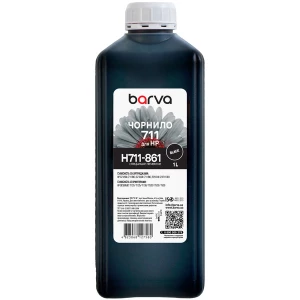 Чорнило для HP 711 BK спеціальне 1 л, пігментне, чорне Barva (H711-861) Чорнило для HP 711 BK спеціальне 1 л, пігментне, чорне Barva (H711-861)