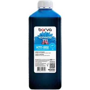 Чорнило для HP 711 C спеціальне 1 л, водорозчинне, блакитне Barva (H711-862) Чорнило для HP 711 C спеціальне 1 л, водорозчинне, блакитне Barva (H711-862)