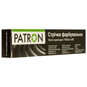 Стрічка для матричних картриджів 12,7 ммх16 м, лівий мебіус, HD Patron Стрічка для матричних картриджів 12,7 ммх16 м, лівий мебіус, HD Patron