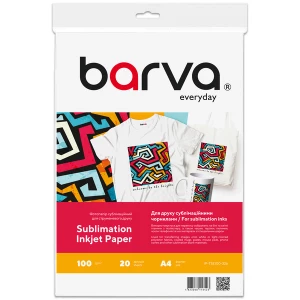 Папір для сублімаційного друку 100 г/м2, A4, 20 л Everyday Barva (IP-TSE100-326) Папір для сублімаційного друку 100 г/м2, A4, 20 л Everyday Barva (IP-TSE100-326)