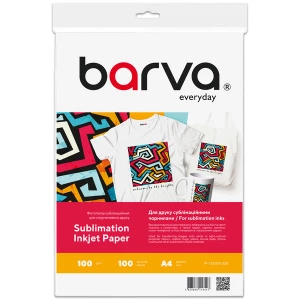 Папір для сублімаційного друку 100 г/м2, A4, 100 л Everyday Barva (IP-TSE100-328) Папір для сублімаційного друку 100 г/м2, A4, 100 л Everyday Barva (IP-TSE100-328)