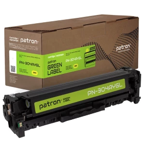 Картридж сумісний HP 304A (CC532A) Green Label, жовтий Patron (PN-304AYGL) Картридж сумісний HP 304A (CC532A) Green Label, жовтий Patron (PN-304AYGL)