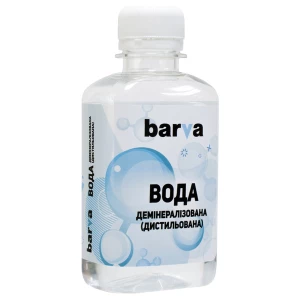 Вода демінералізована (дистильована) флакон, 180 мл Barva (F5-H2O-180) Вода демінералізована (дистильована) флакон, 180 мл Barva (F5-H2O-180)