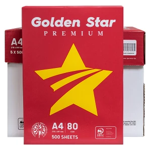 Папір офісний А4, 80 г/м2, 500 арк, клас С Golden Star IK (151638) Папір офісний А4, 80 г/м2, 500 арк, клас С Golden Star IK (151638)