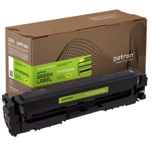 Картридж сумісний HP 203X (CF542X) жовтий Green Label Patron (PN-203XYGL) Картридж сумісний HP 203X (CF542X) жовтий Green Label Patron (PN-203XYGL)