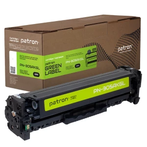 Картридж сумісний HP 305A (CE410A) чорний Green Label Patron (PN-305AKGL) Картридж сумісний HP 305A (CE410A) чорний Green Label Patron (PN-305AKGL)