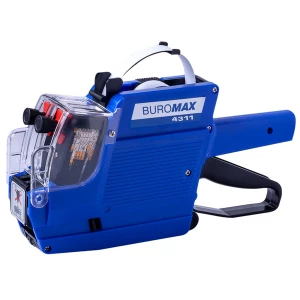 Етикет-пістолет двострочний, вертикальний, синій Buromax (BM.4311) Етикет-пістолет двострочний, вертикальний, синій Buromax (BM.4311)