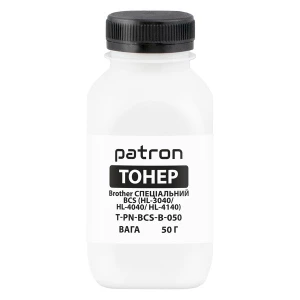 Тонер Brother спеціальний BCS HL-3040 флакон, 50 г, чорний Patron (PN-BCS-B-050) Тонер Brother спеціальний BCS HL-3040 флакон, 50 г, чорний Patron (PN-BCS-B-050)