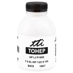 Тонер HP LJ P1005 флакон, 100 г TTI (TSM-T125-S-100) Тонер HP LJ P1005 флакон, 100 г TTI (TSM-T125-S-100)