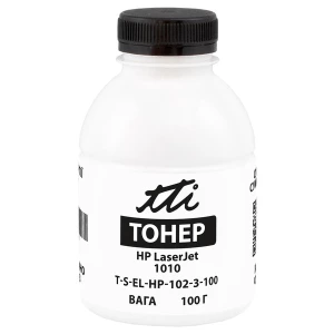 Тонер HP LaserJet 1010 флакон, 100 г TTI (TSM-T102-3-100) Тонер HP LaserJet 1010 флакон, 100 г TTI (TSM-T102-3-100)