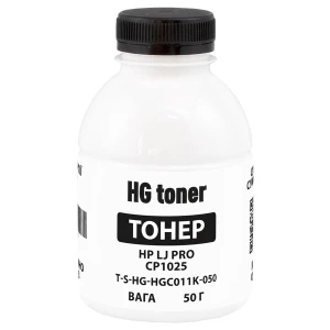 Тонер HP LJ Pro CP1025 флакон, 50 г, чорний HG toner (TSM-HGC011K-050) Тонер HP LJ Pro CP1025 флакон, 50 г, чорний HG toner (TSM-HGC011K-050)