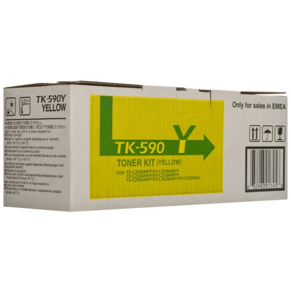 Тонер-картридж TK-590Y жовтий Kyocera Mita (1T02KVANL0) - Фото 1 