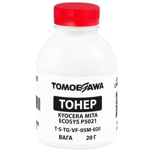 Тонер Kyocera Mita Ecosys P5021 флакон, 20 г, пурпуровий Tomoegawa (TSM-VF-05M-020) Тонер Kyocera Mita Ecosys P5021 флакон, 20 г, пурпуровий Tomoegawa (TSM-VF-05M-020)