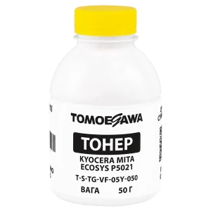 Тонер Kyocera Mita Ecosys P5021 флакон, 50 г, жовтий Tomoegawa (TSM-VF-05Y-050) Тонер Kyocera Mita Ecosys P5021 флакон, 50 г, жовтий Tomoegawa (TSM-VF-05Y-050)