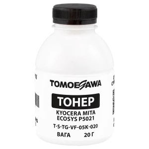 Тонер Kyocera Mita Ecosys P5021 флакон, 20 г, чорний Tomoegawa (TSM-VF-05K-020) Тонер Kyocera Mita Ecosys P5021 флакон, 20 г, чорний Tomoegawa (TSM-VF-05K-020)