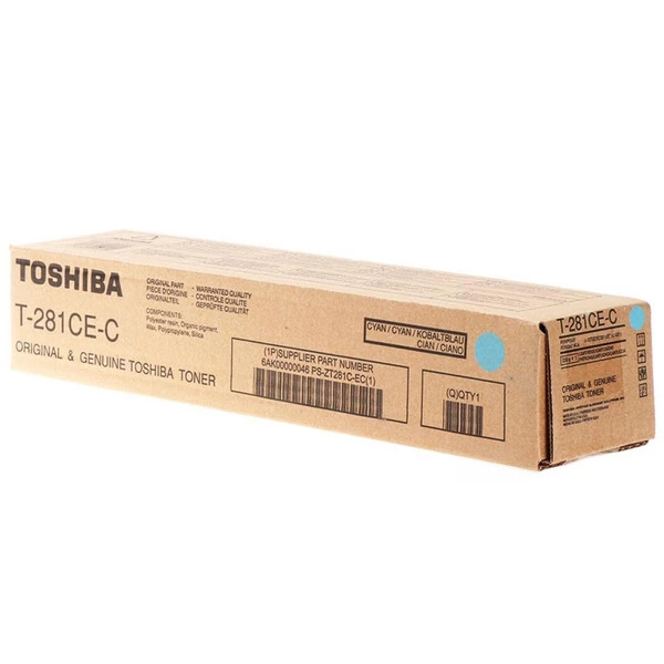 Тонер-картридж T-281C EC голубой Toshiba (6AK00000046)