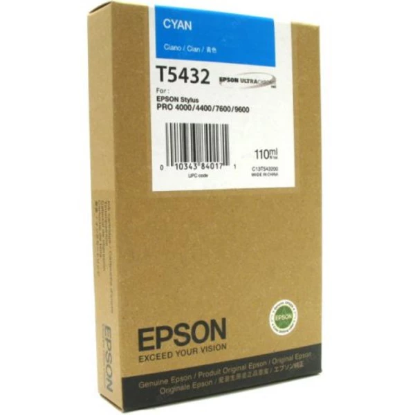 Картридж T543200 голубой Epson (C13T543200)