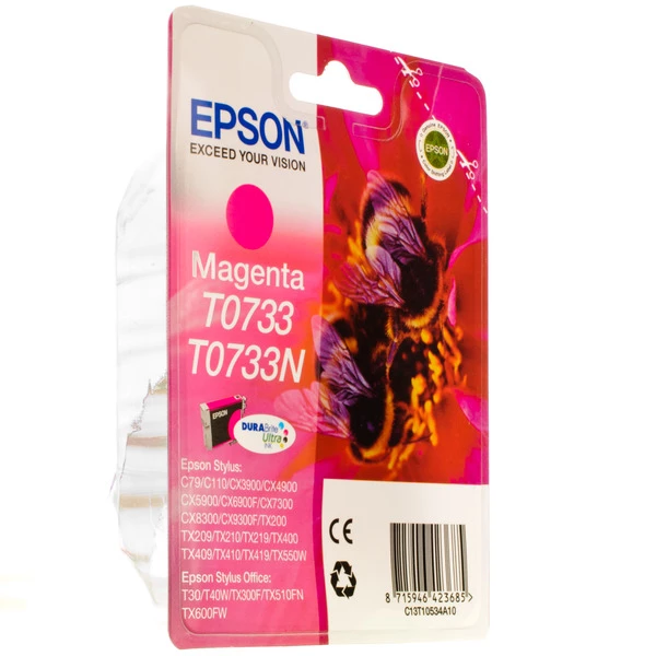 Картридж T0733/T1053 пурпурный Epson (C13T07334А10/C13T10534A10) - Фото 1 