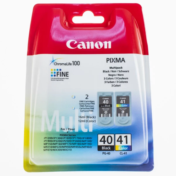 Комплект картридж PG-40 чорний + CL-41 кольоровий Canon (0615B043) - Фото 1 