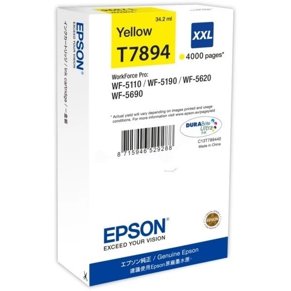 Картридж T789440 XXL желтый Epson (C13T789440)