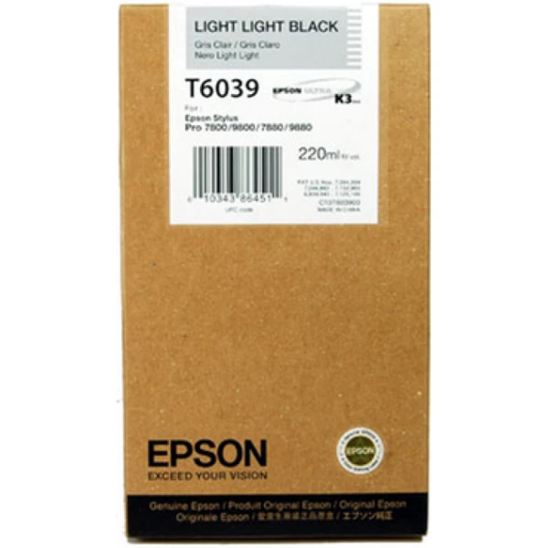 Картридж T603900 світло світло-чорний Epson (C13T603900)