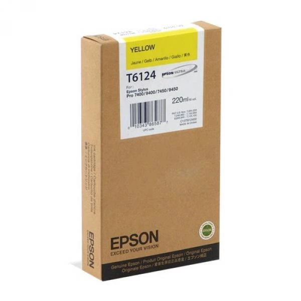 Картридж T612400 жовтий Epson (C13T612400)