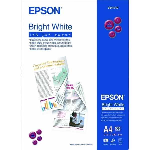 Бумага Bright White Ink Jet A4, 90 г/м2, 500 л Epson (C13S041749)