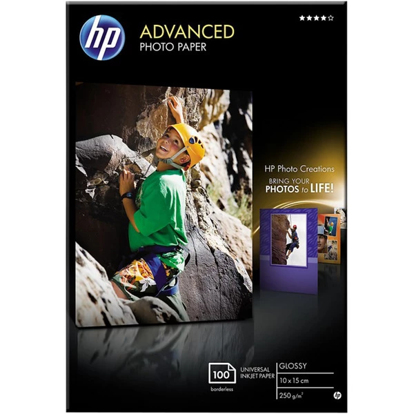 Фотопапір Advanced Glossy 250 г/м2, 10x15 см, 100 арк HP (Q8692A)