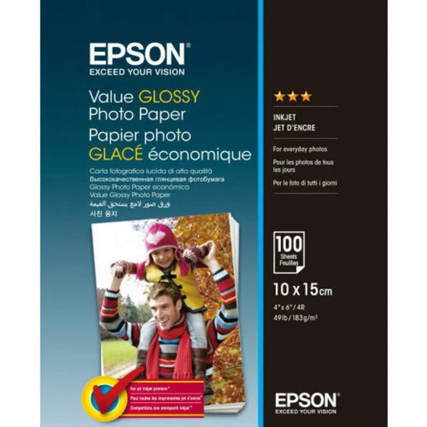Фотобумага Value Glossy 10x15 см, 100 л Epson (C13S400039)