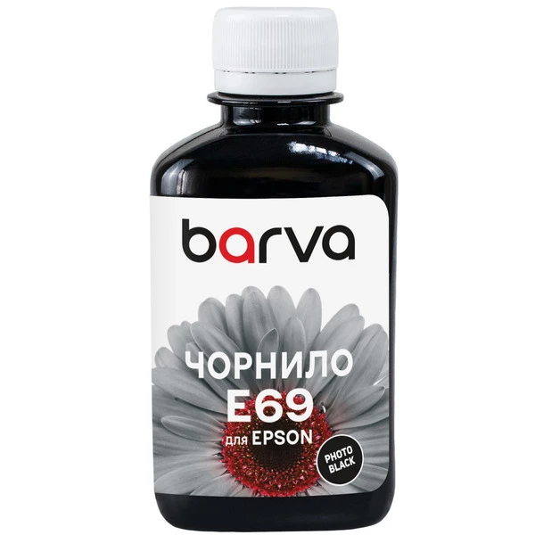 Чорнило для Epson T6931 спеціальне 180 мл, водорозчинне, фото-чорне Barva (E69-765) - Фото 1 
