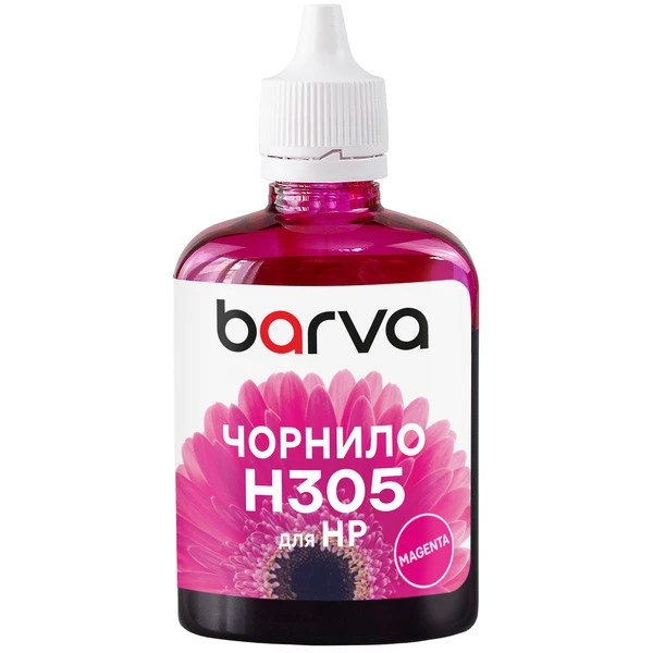 Чорнило для HP 305 спеціальне 100 мл, водорозчинне, пурпурове Barva (H305-776) - Фото 1 