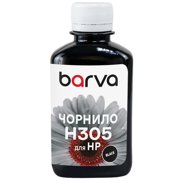 Чернила для HP 305 специальные 180 мл, пигментные, черные Barva (H305-778) - Фото 1 
