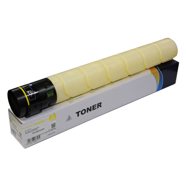 Тонер-картридж совместимый Konica Minolta Bizhub C454, TN-512Y 550г, желтый CET (CET7318)