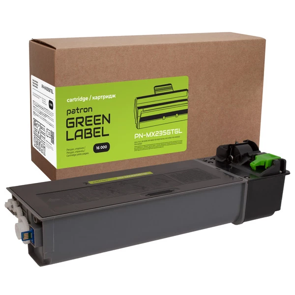 Тонер-картридж сумісний Sharp MX-235GT Green Label Patron (PN-MX235GTGL) - Фото 1 