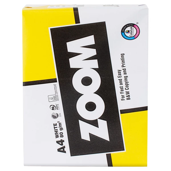 Папір офісний A4, 80г/м, 500 арк, Клас С, Zoom Storaenso (ZOOM-A4-500)