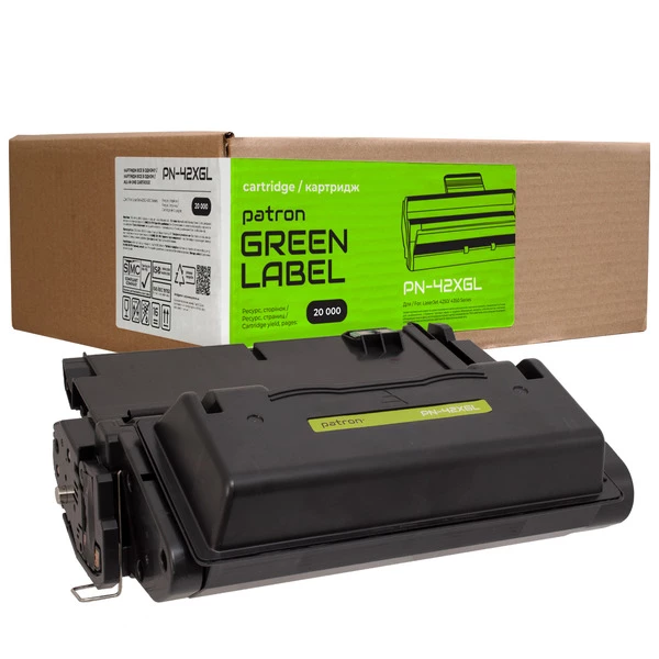 Картридж сумісний HP 42X (Q5942X) Green Label Patron (PN-42XGL) - Фото 1 