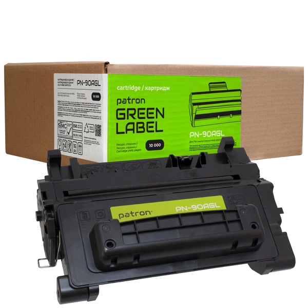 Картридж совместимый HP 90A (CE390A) Green Label Patron (PN-90AGL) - Фото 1 