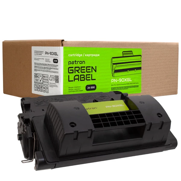 Картридж совместимый HP 90X (CE390X) Green Label Patron (PN-90XGL) - Фото 1 