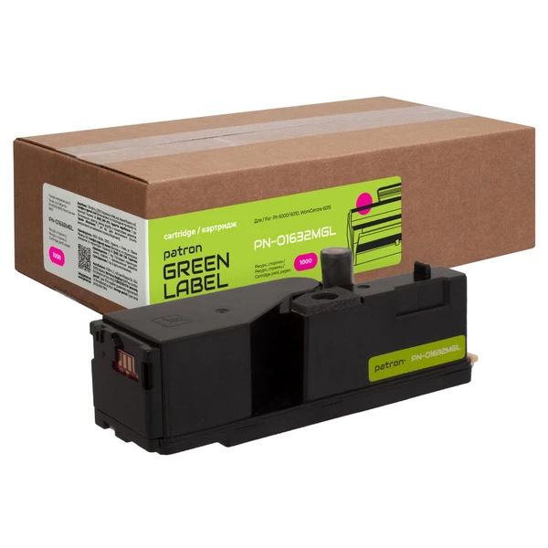 Тонер-картридж сумісний XER 106R01632 Green Label, пурпуровий Patron (PN-01632MGL) - Фото 1 