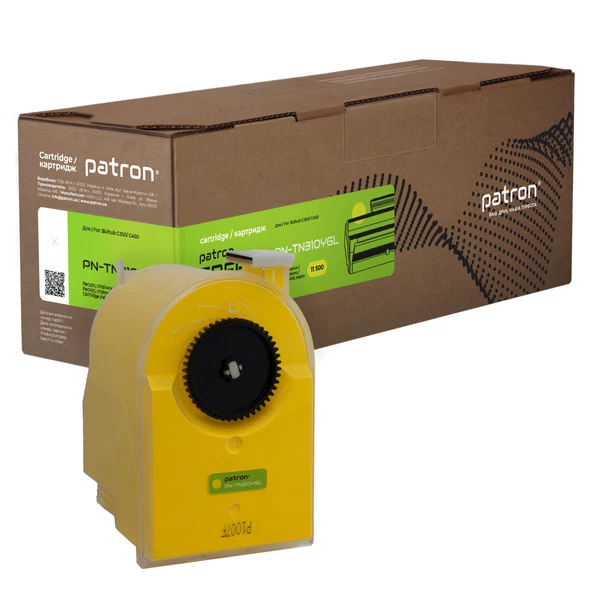 Тонер-картридж совместимый Konica Minolta TN310Y желтый Green Label Patron (PN-TN310YGL) - Фото 1 
